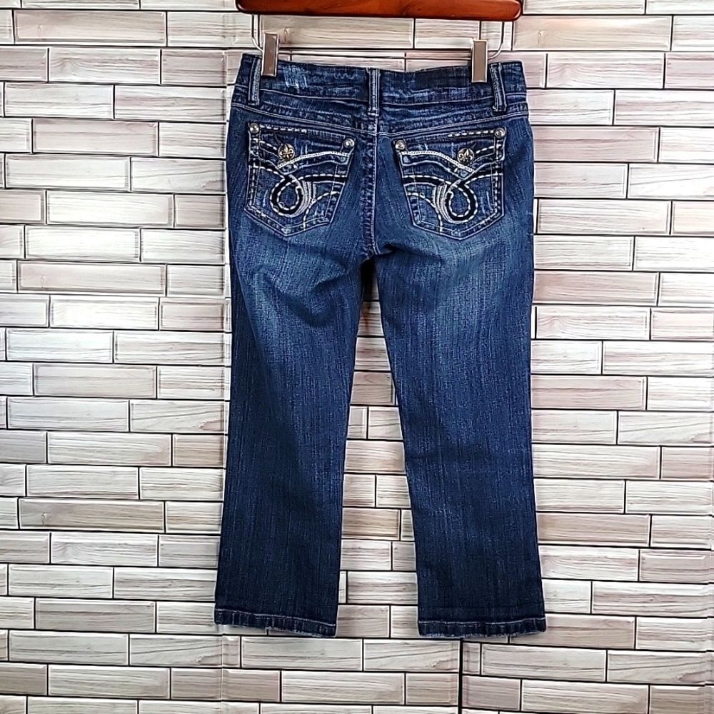 L.A Idol cropped blue denim jeans Size 3